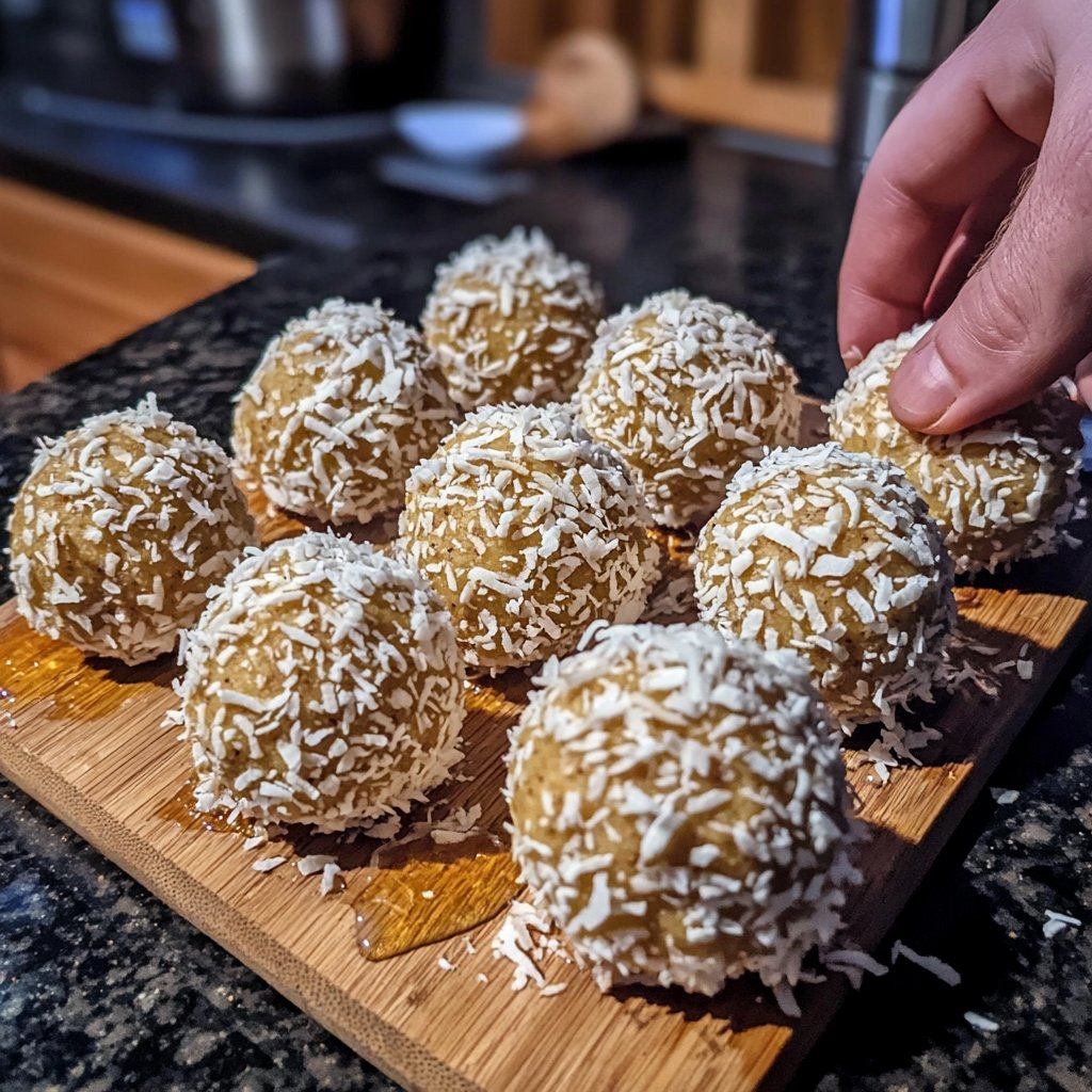 Protein Bällchen mit Vanille Proteinpulver