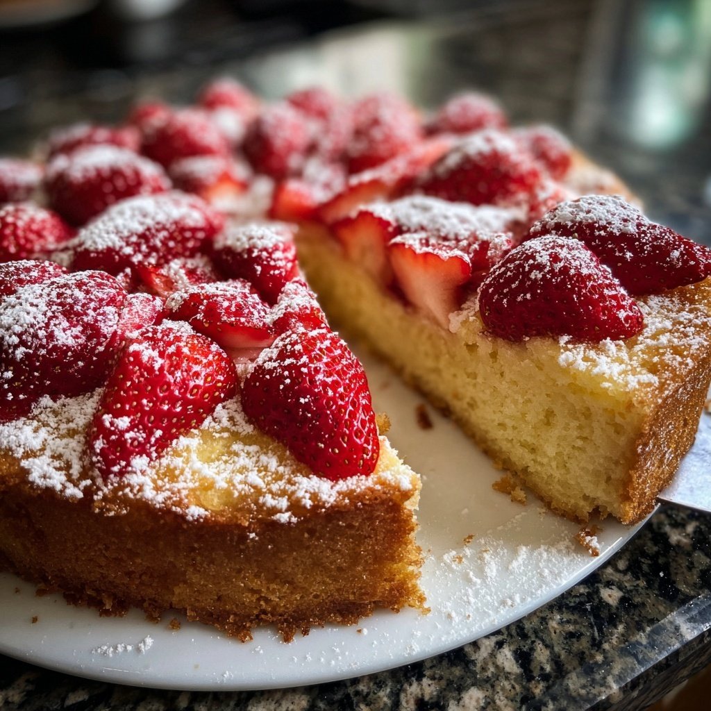 Erdbeerkuchen Leicht