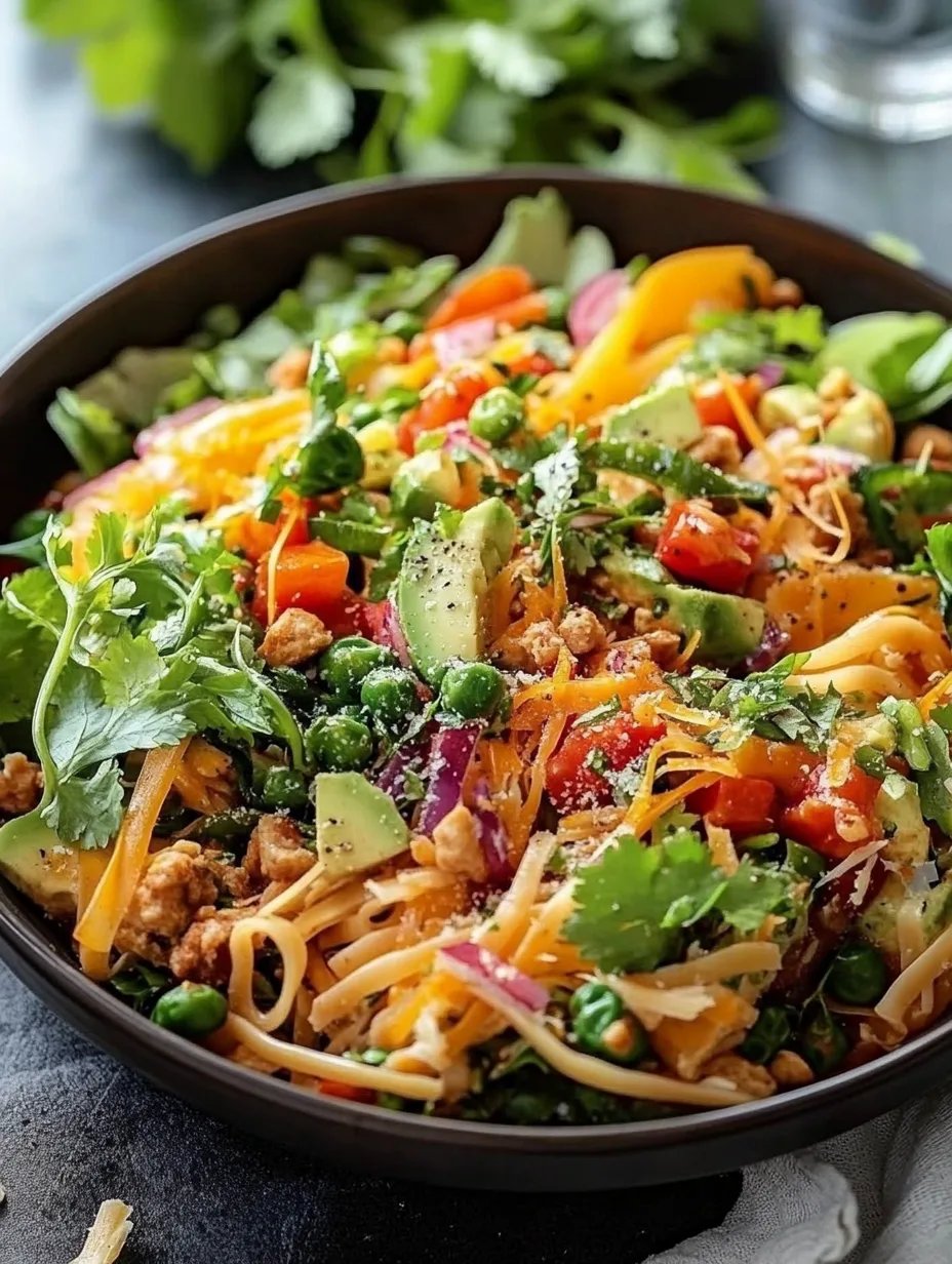 Limetten-Crunch-Nudelsalat