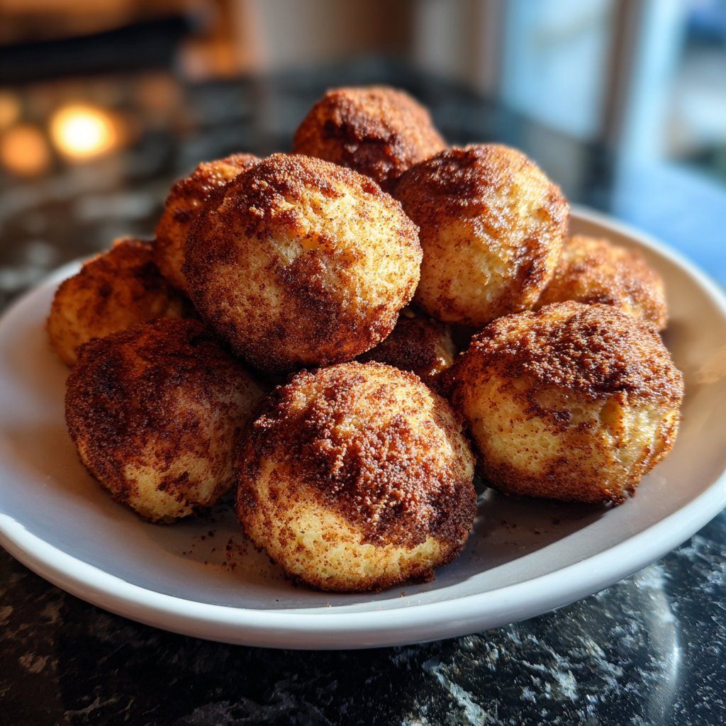 Quarkbällchen aus dem Airfryer ohne Zucker