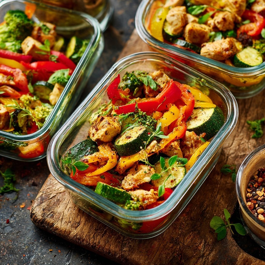 Mittagessen für Meal Prep