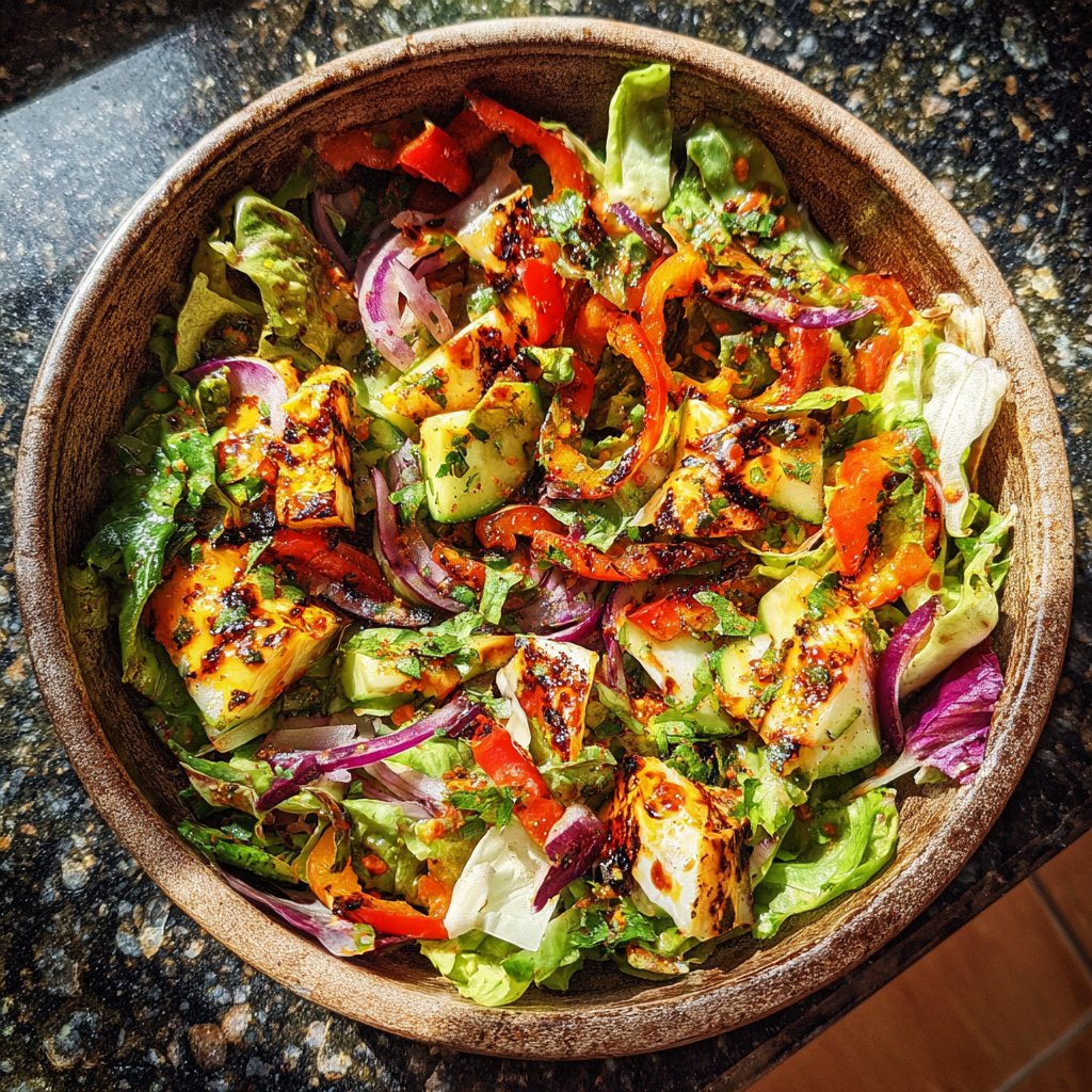 Grill Beilagen Salat Mit Essig Öl Dressing