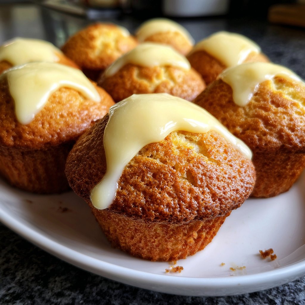 Muffins mit Vanillecreme