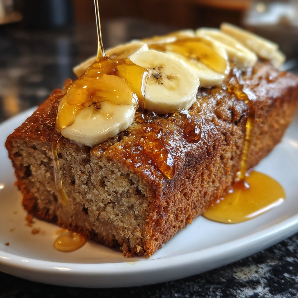 Bananenbrot mit Honig