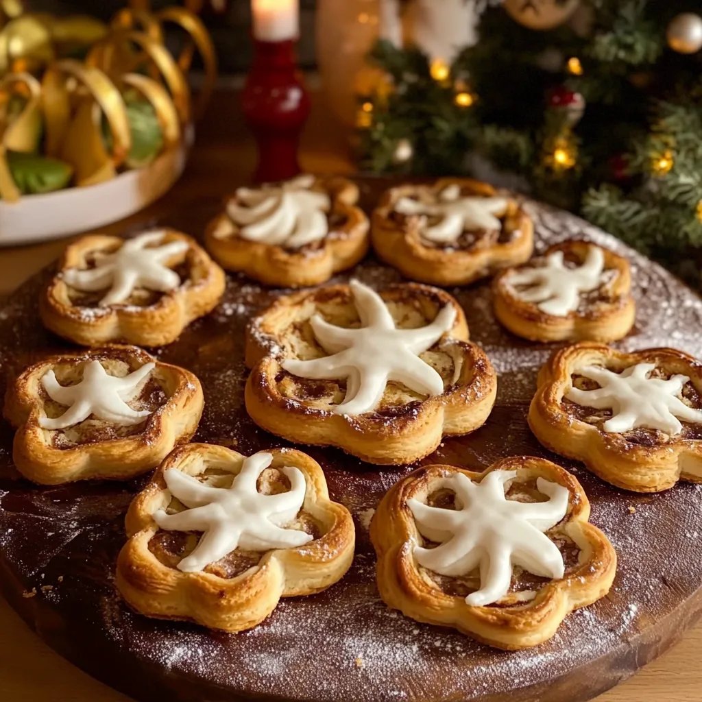 Festliche Blätterteig-Tannenbäume