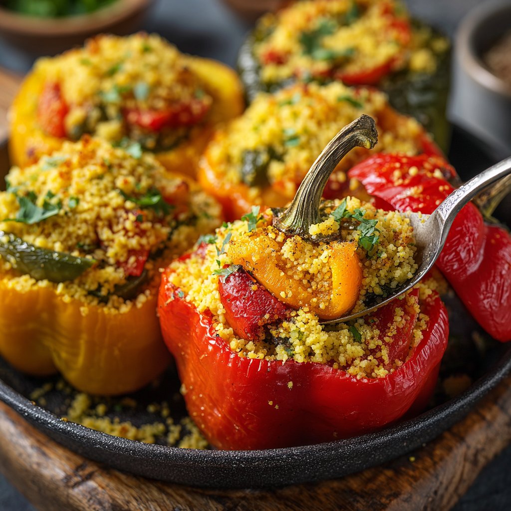 Gefüllte Paprika mit Couscous