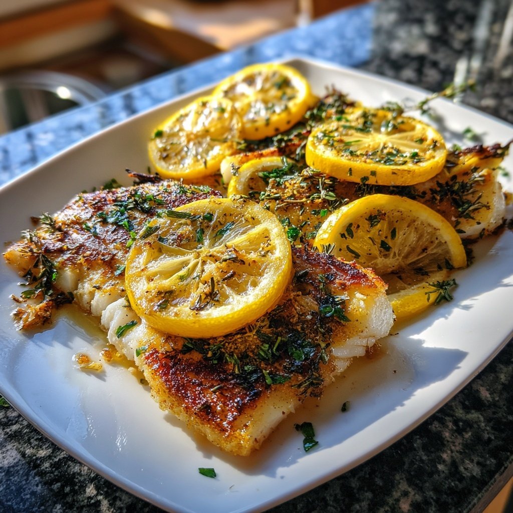 Gesund & Leicht Zitronen-Gegrillter Fisch