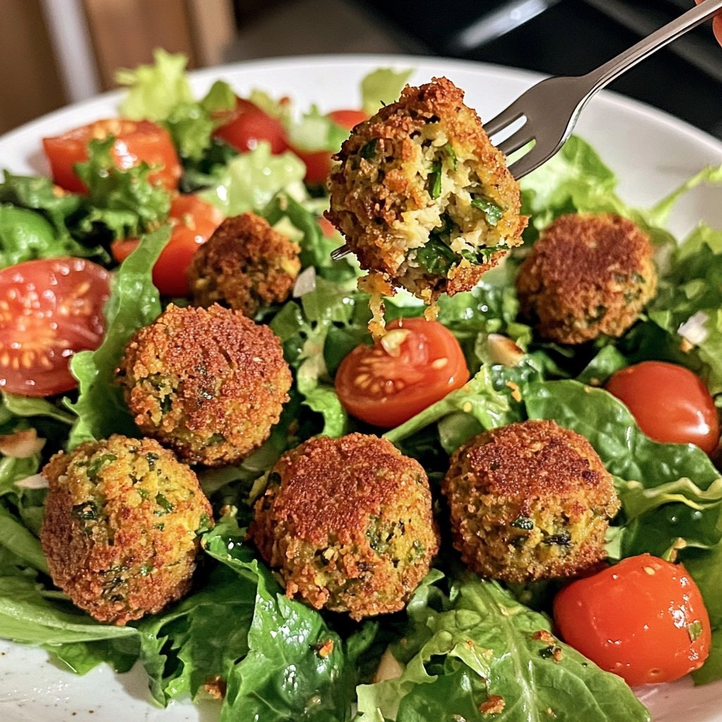 Falafel auf Salat
