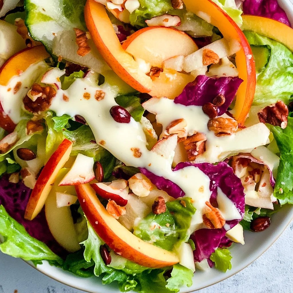 Chinakohl-Apfel-Salat mit veganem Joghurtdressing