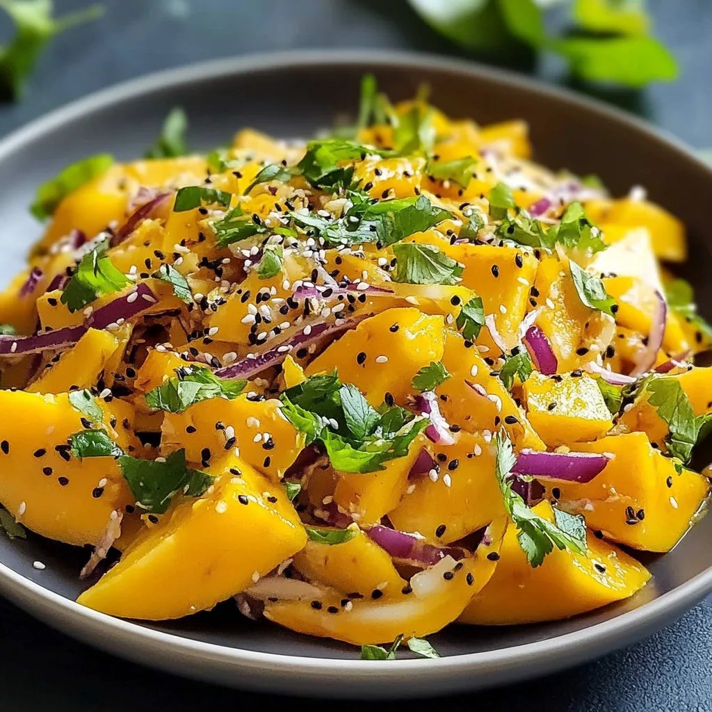 Asiatischer Spitzkohl-Mango-Salat