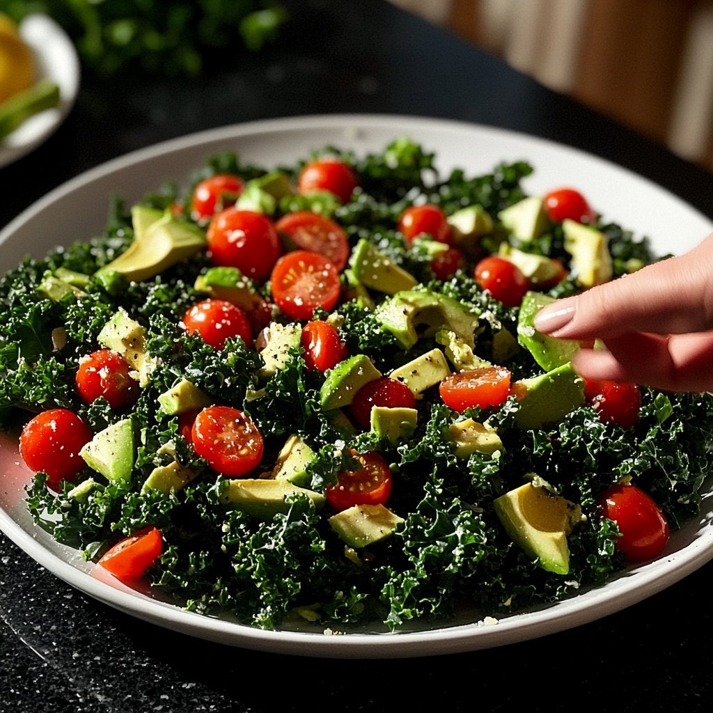 Vegetarischer Grünkohl-Salat