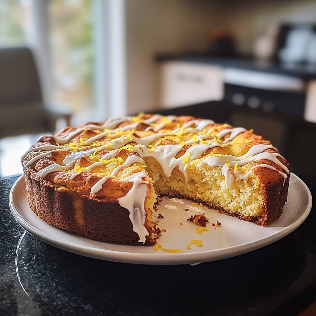 Zitronenkuchen mit Joghurt