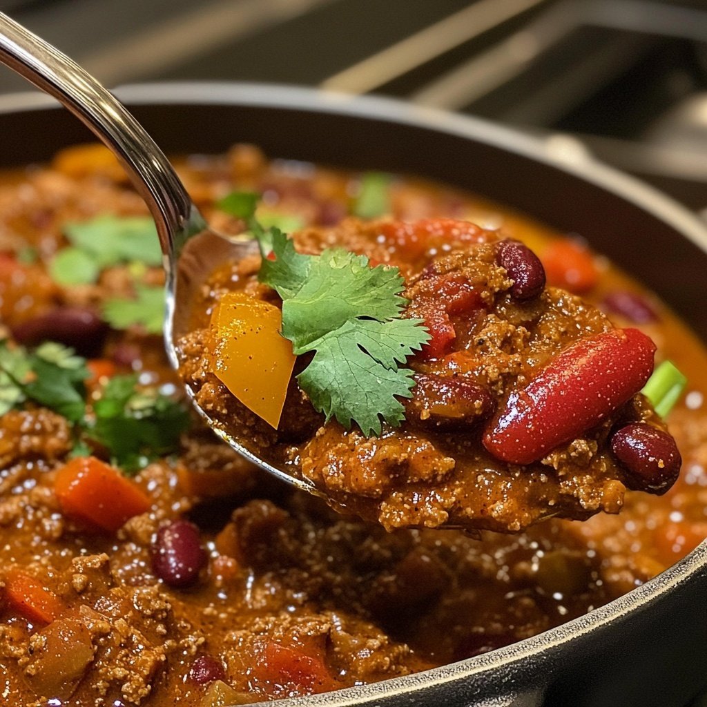 Chili sin Carne mit Koriander