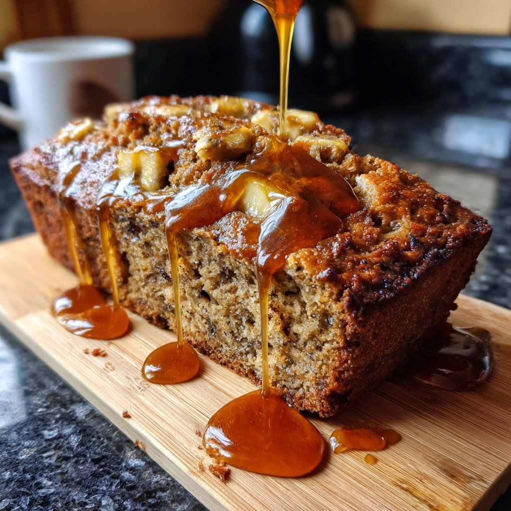 Bananenbrot mit Ahornsirup