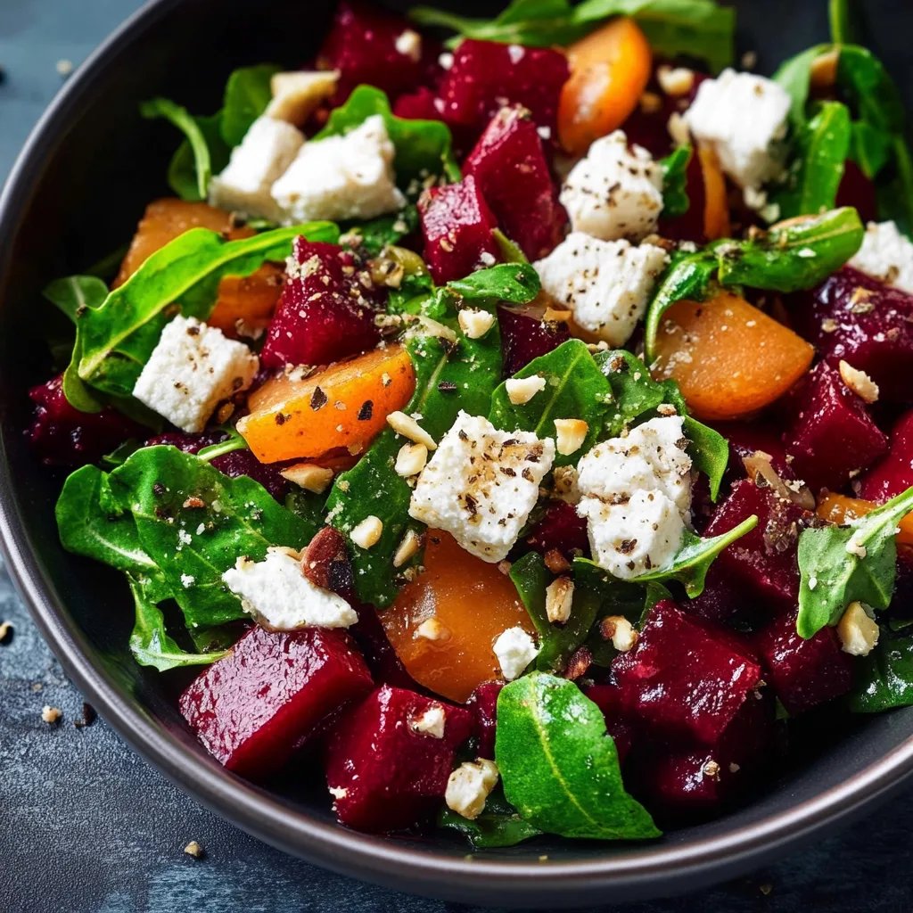 Rote Bete Salat mit Feldsalat