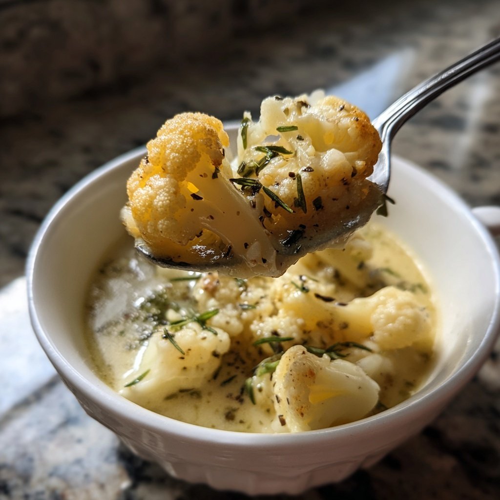 Blumenkohlsuppe mit Ingwer