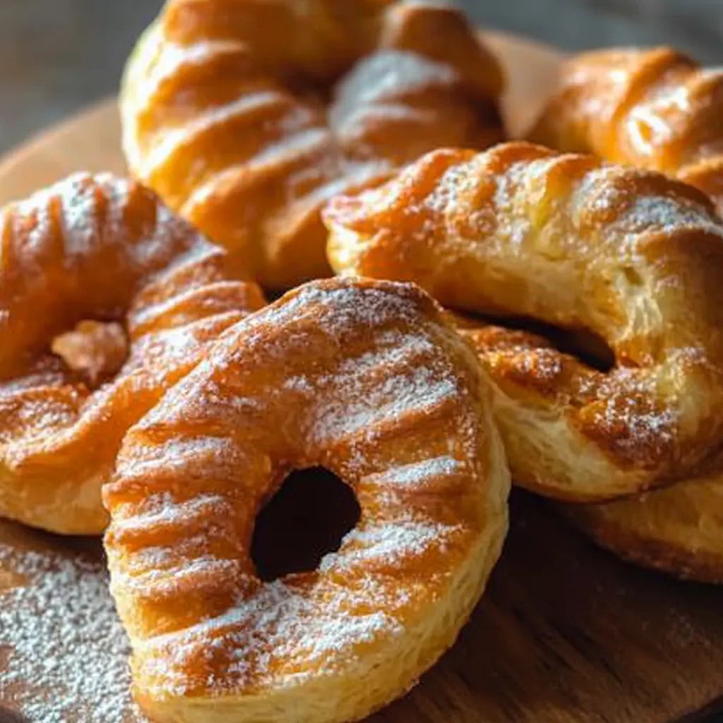Hefehörnchen mit Nussfüllung