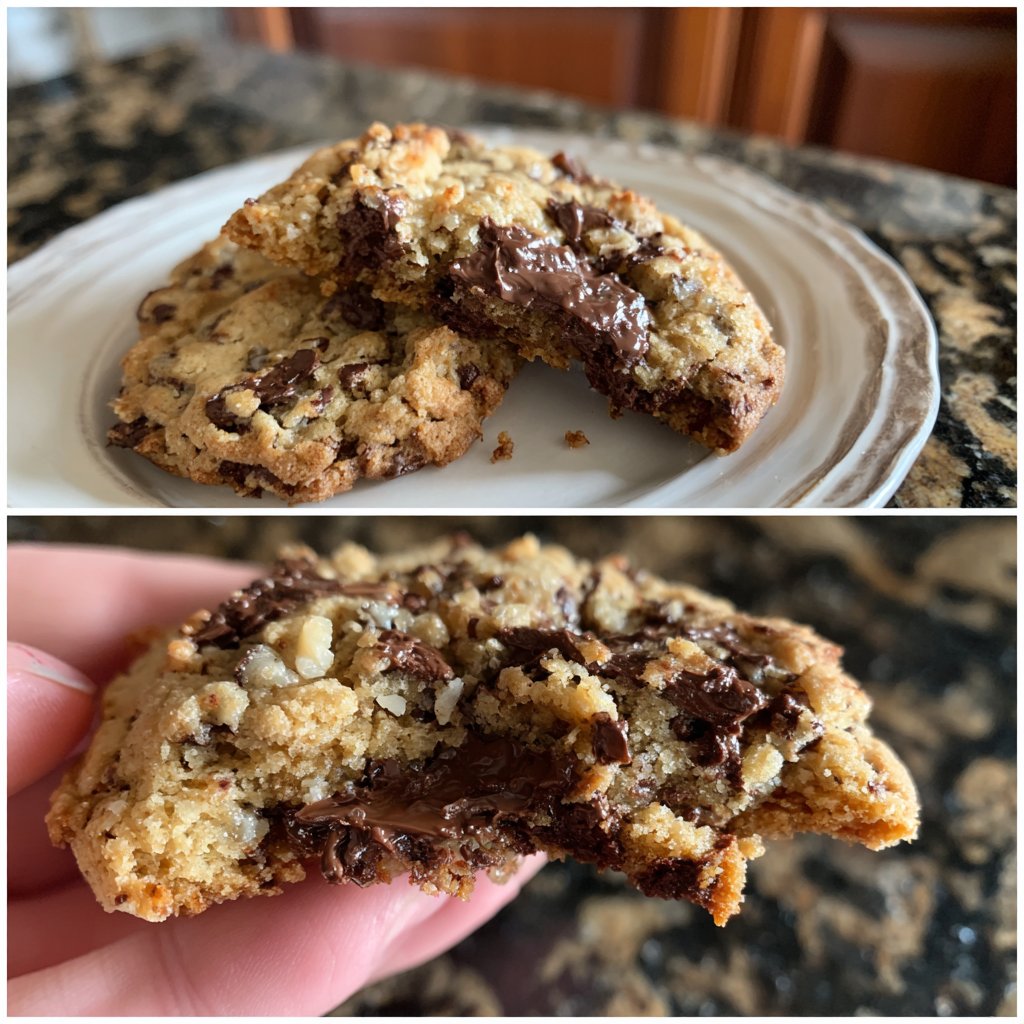 Cookies mit dunkler Schokolade