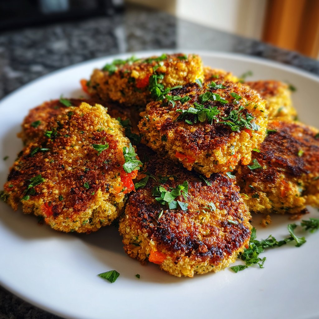 Gemüsefrikadellen mit Haferflocken