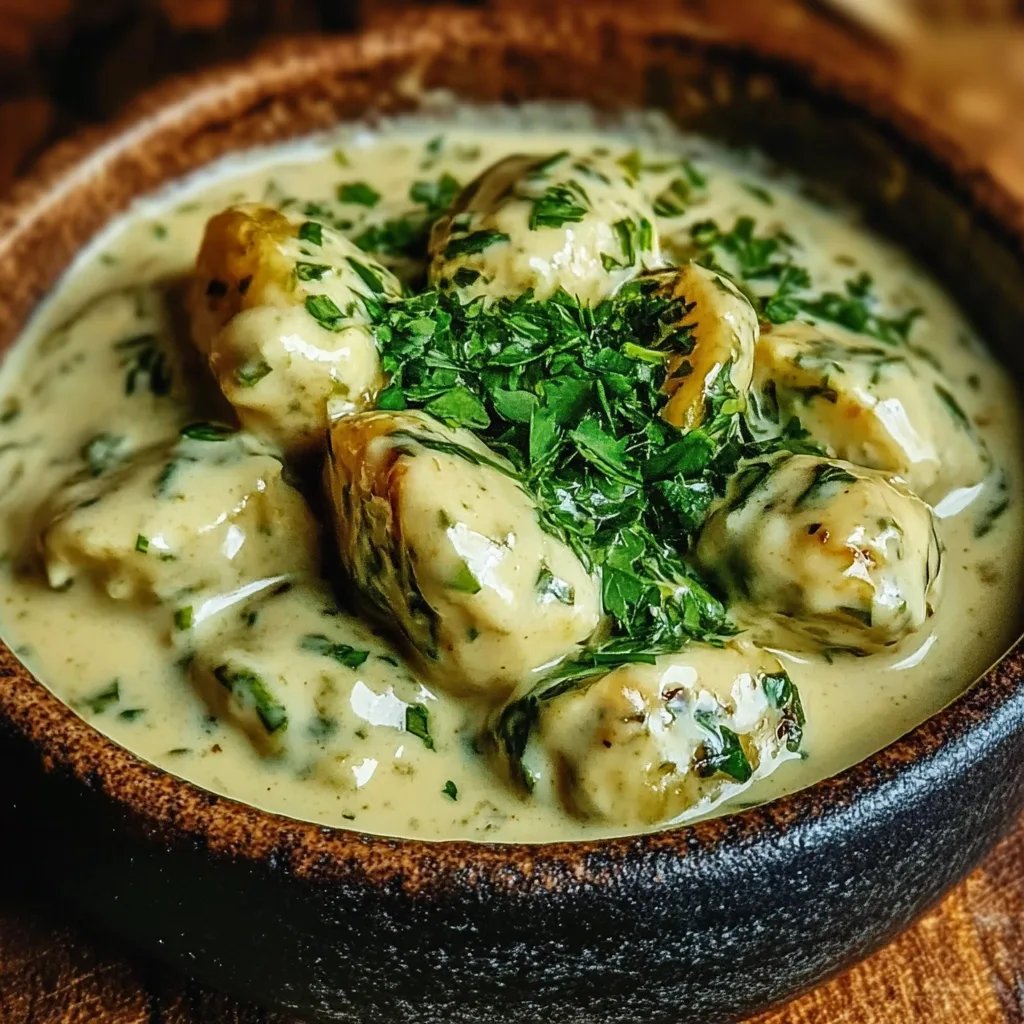 Rosenkohl in Frischkäse Senfsauce