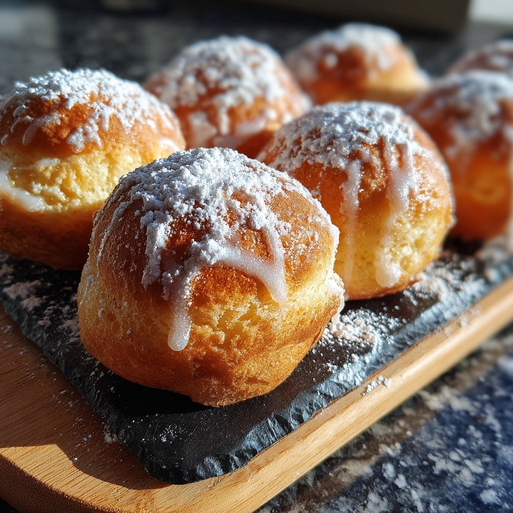 Quarkbällchen mit Vanille