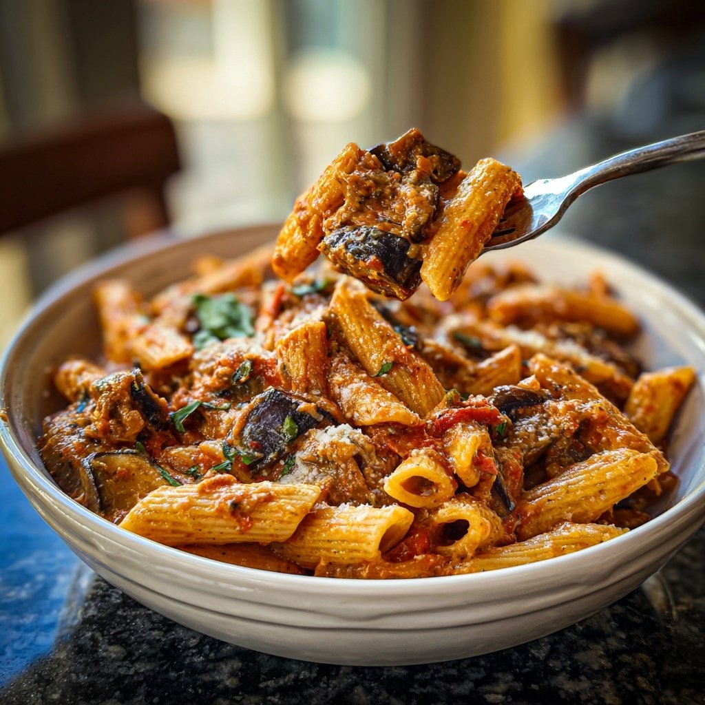 Internationale Küche Italienische Pasta alla Norma