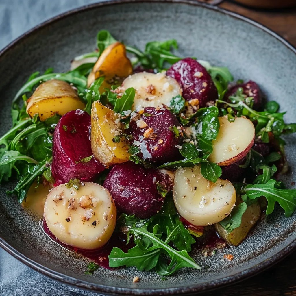 Rote Bete Salat mit Ziegenkäse