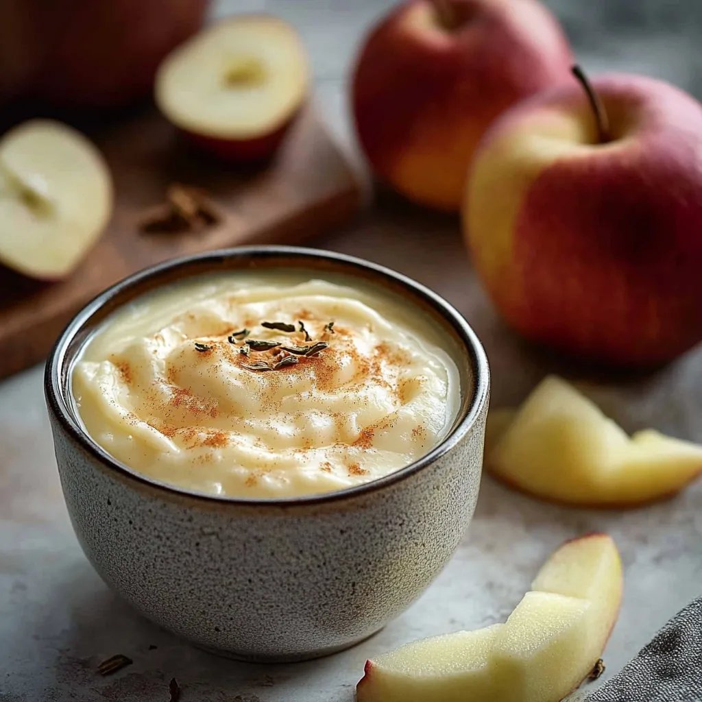 Cremige Zimtcreme mit Apfelmus