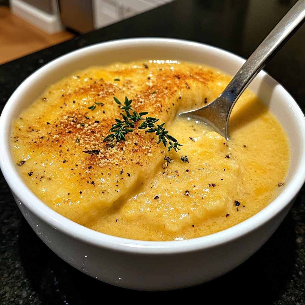 Kürbissuppe mit Thymian