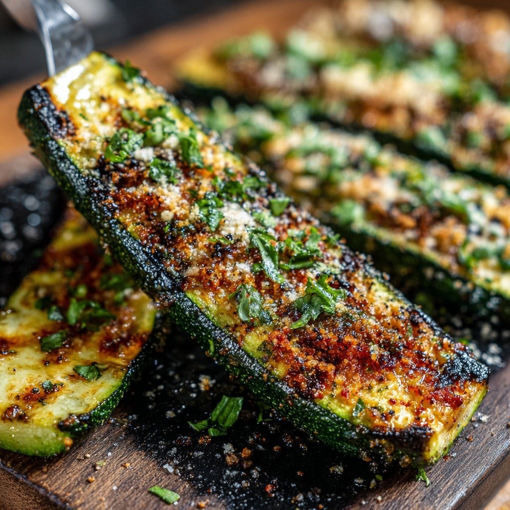 Gegrillte Zucchini Mit Parmesan
