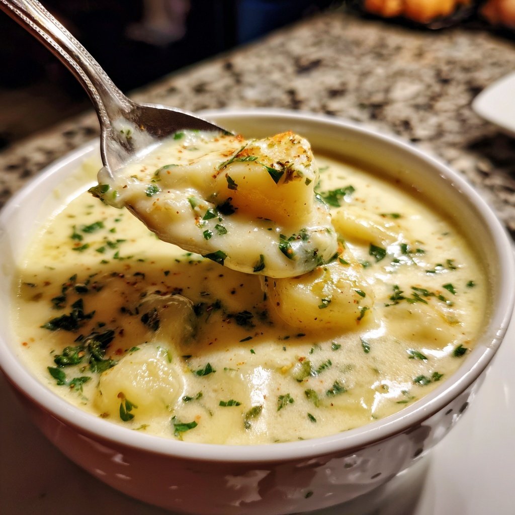 Blumenkohlsuppe mit Kartoffeln